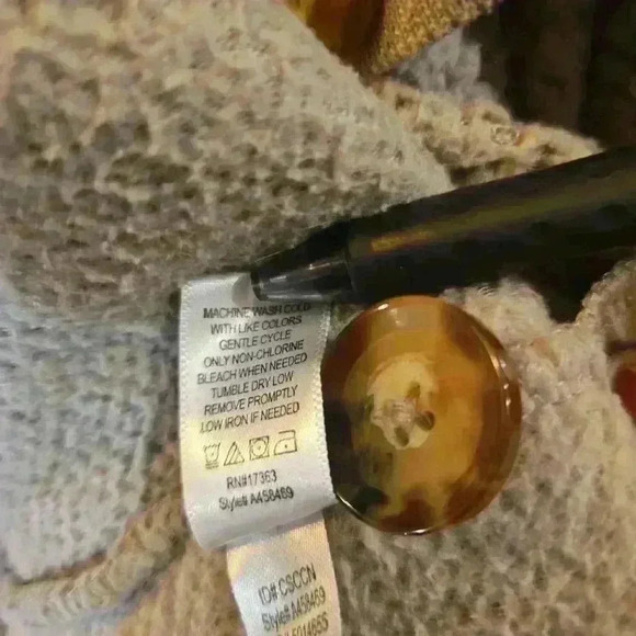 KOOLABURRA by UGG Womens Popcorn Sherpa Cardigan Taupe Size 2X - Picture 7 of 9